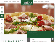 Tablet Screenshot of ilbasilicorestaurant.com